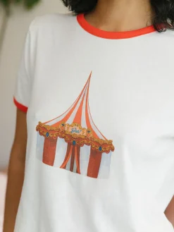 Abigail Ringer Tee - Vintage Circus