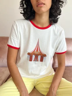 Abigail Ringer Tee - Vintage Circus