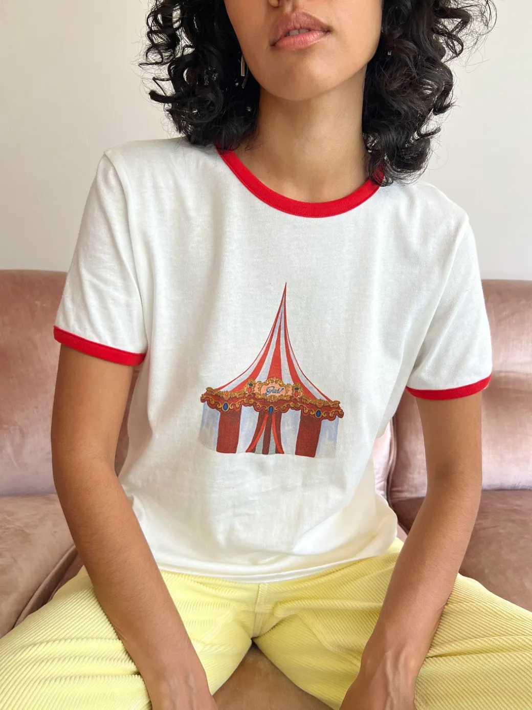 Abigail Ringer Tee - Vintage Circus