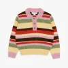 Alaia Polo Sweater - Pink Stripe