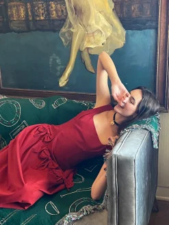 Alina Dress - Merlot