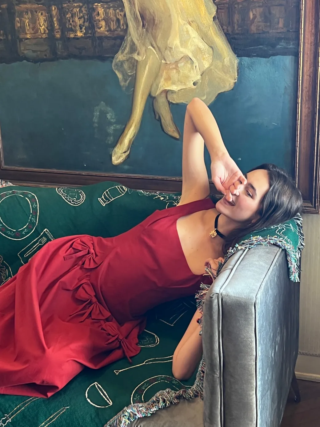 Alina Dress - Merlot