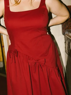 Alina Dress - Merlot