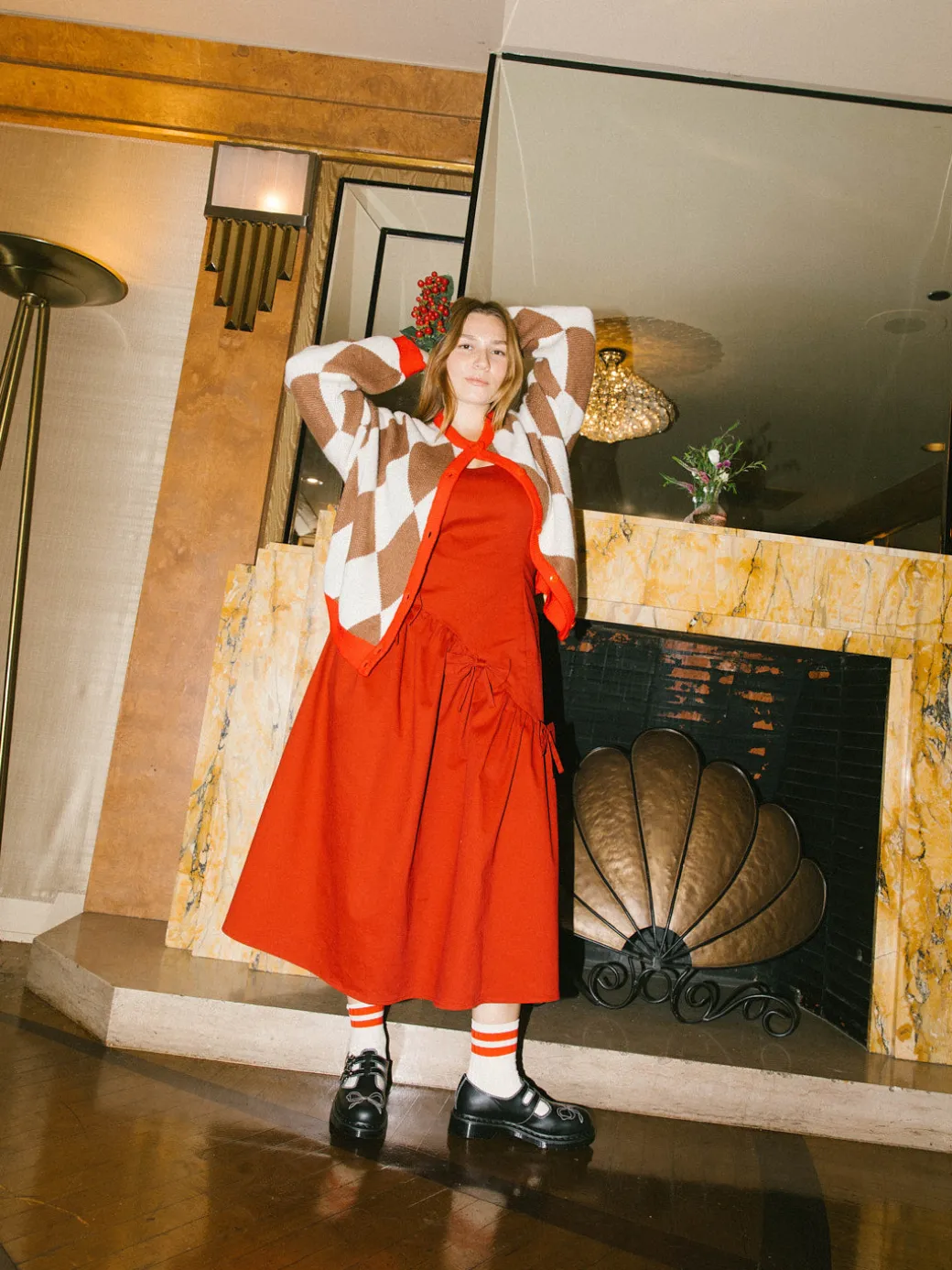 Alina Dress - Merlot