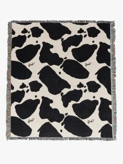 Archie Throw Blanket - Cow