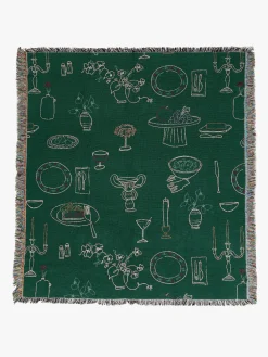 Archie Throw Blanket - Set The Table Forest
