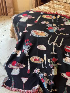 Archie Throw Blanket - Set The Table Caviar