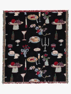 Archie Throw Blanket - Set The Table Caviar