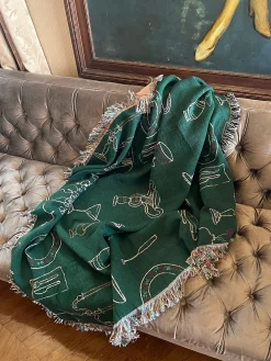 Archie Throw Blanket - Set The Table Forest
