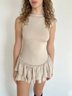 Ballerina Mini Dress - Cream