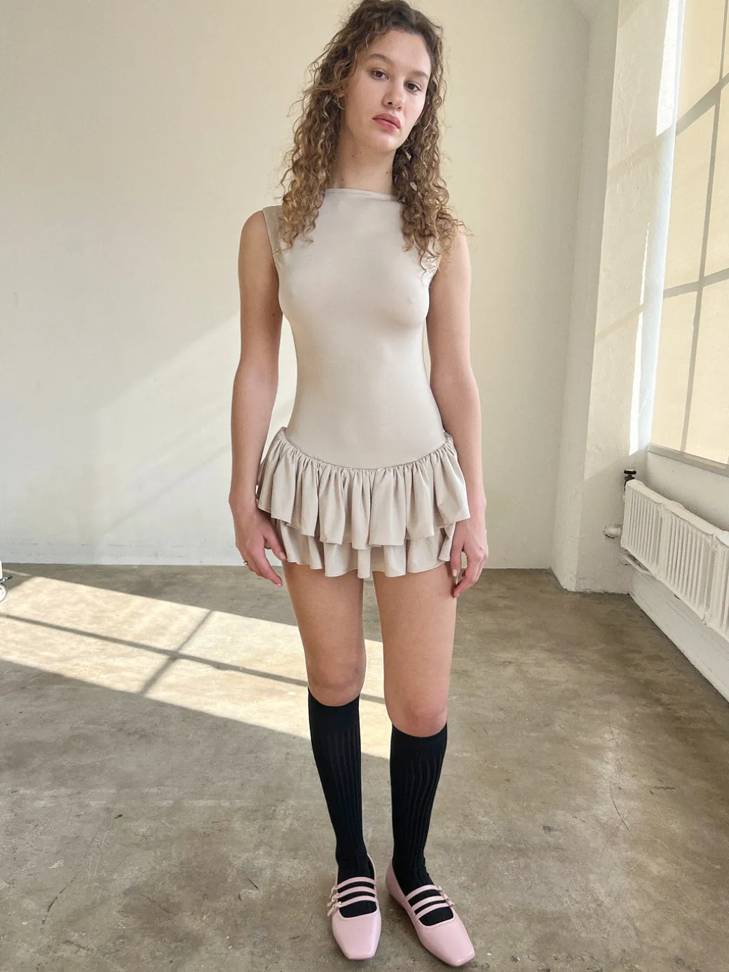 Ballerina Mini Dress - Cream