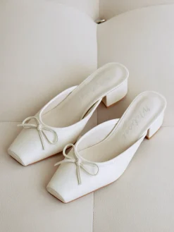 Basilio Ballet Mule - Ivory