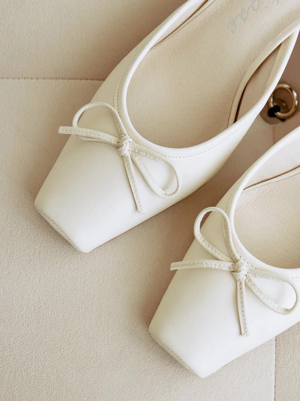 Basilio Ballet Mule - Ivory