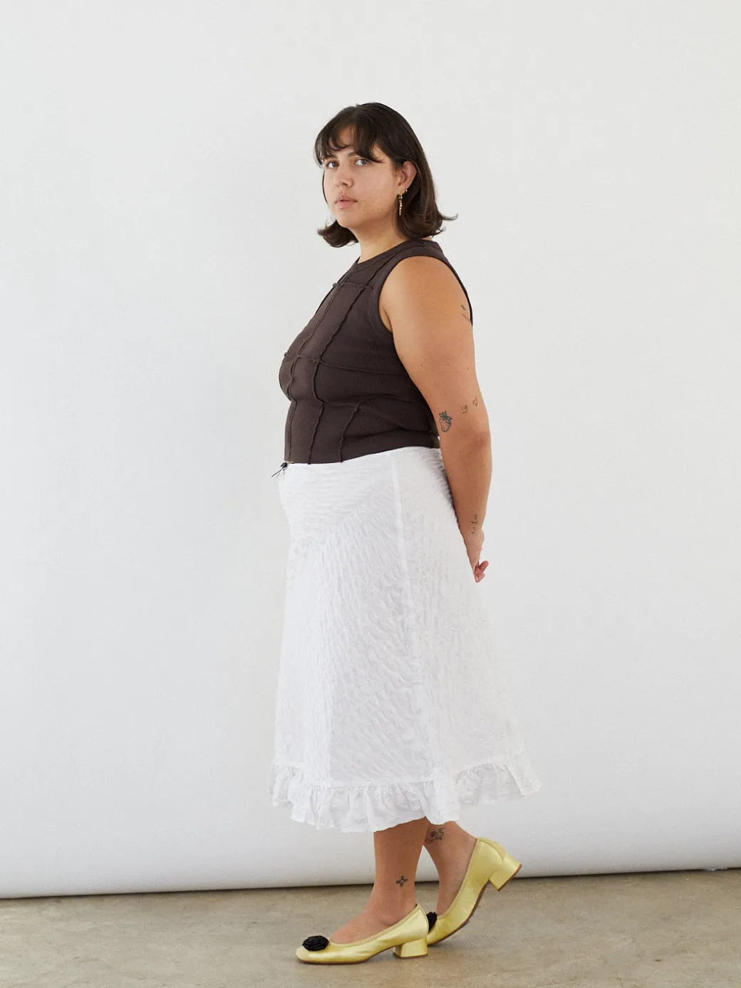 Basin Slip Skirt - Salt
