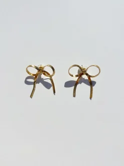Bows Earrings - Gold