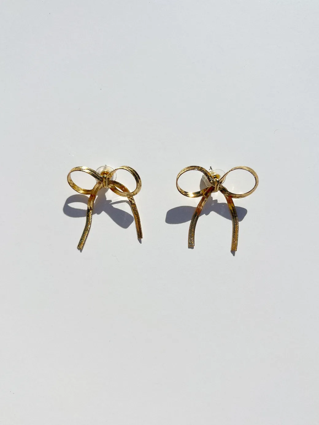 Bows Earrings - Gold