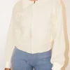 Cable Knit Zip Up - Ivory