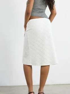 Cedar Eyelet Skirt - White