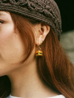 Cheeseburger Hoops - Brown/ Gold