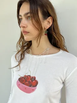 Cherry Hoops - Red