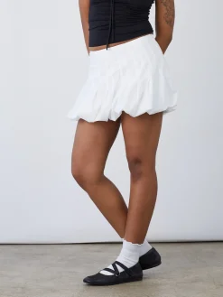 Cloud Mini Skirt - White