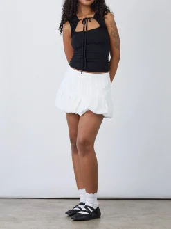 Cloud Mini Skirt - White