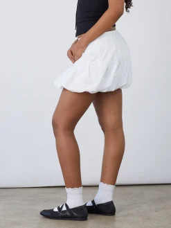 Cloud Mini Skirt - White
