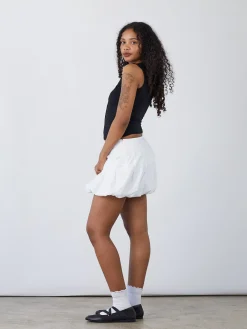 Cloud Mini Skirt - White