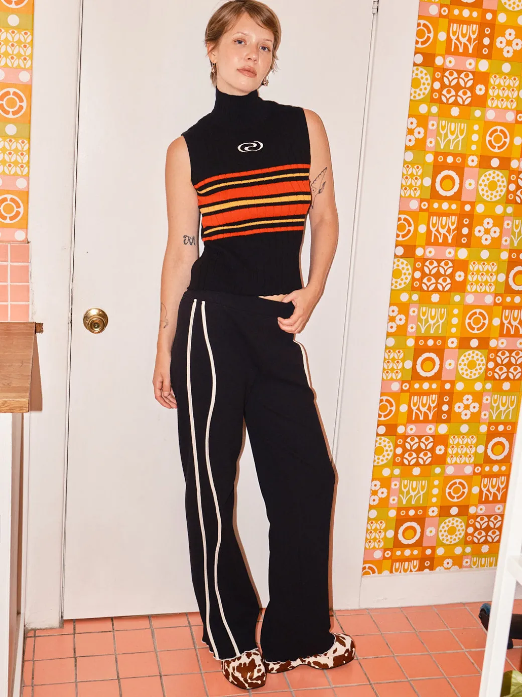 Collin Knit Top - Black