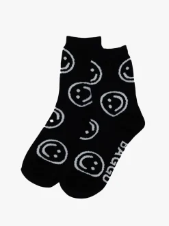 Crew Sock - Black Happy
