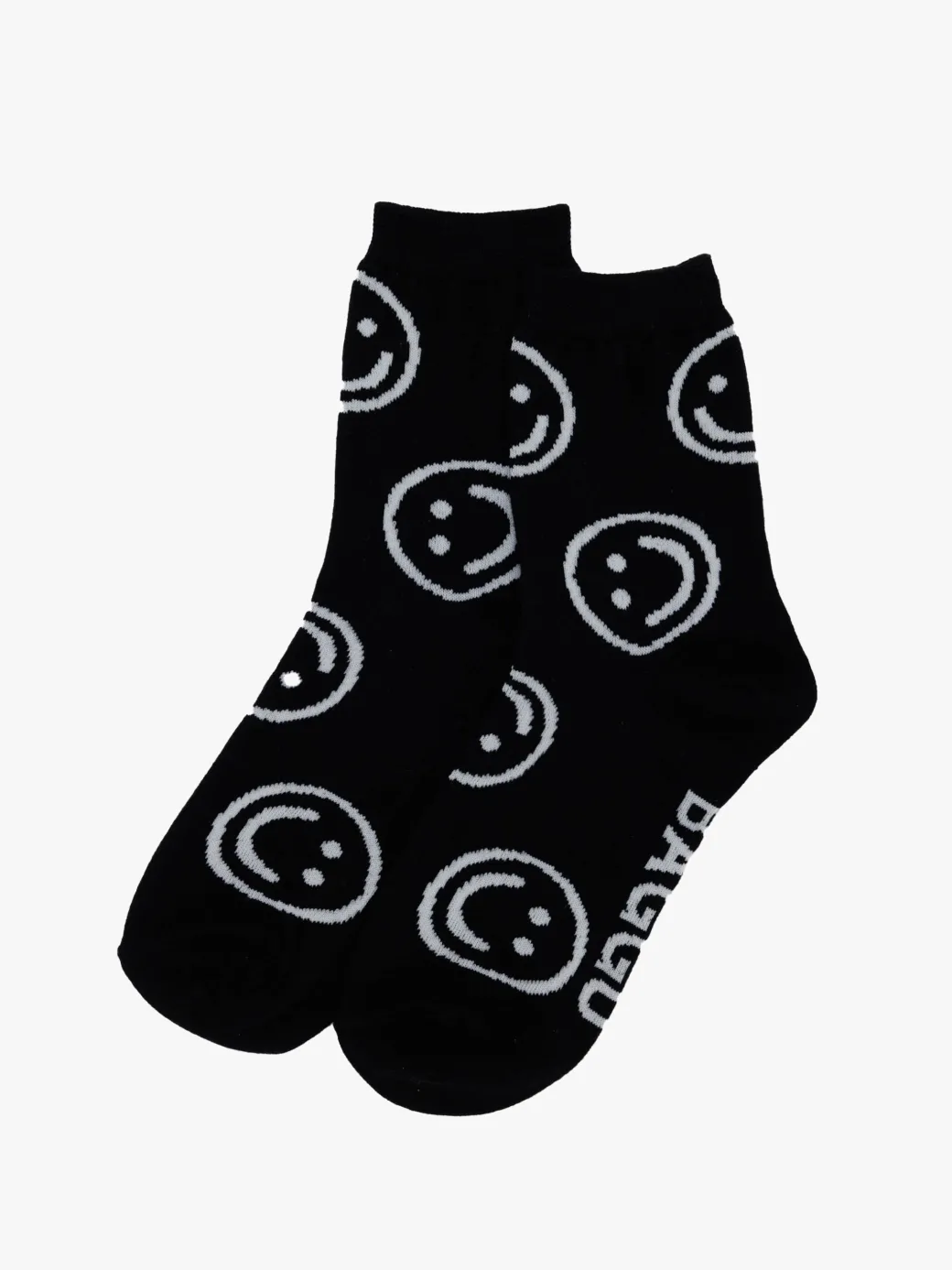 Crew Sock - Black Happy