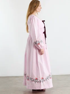 Dakota Dress - Pink Embroidery