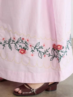 Dakota Dress - Pink Embroidery