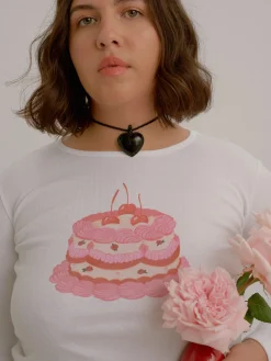Dana Long Sleeve Tee - Cake