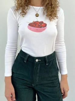 Dana Long Sleeve Tee - Cherry Bowl