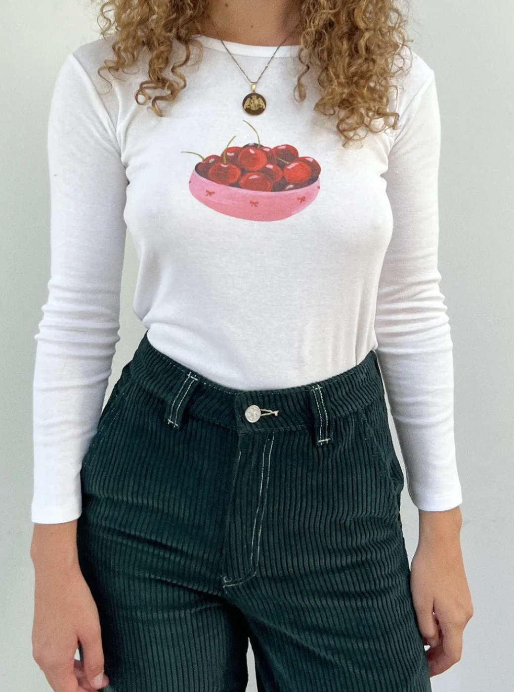 Dana Long Sleeve Tee - Cherry Bowl