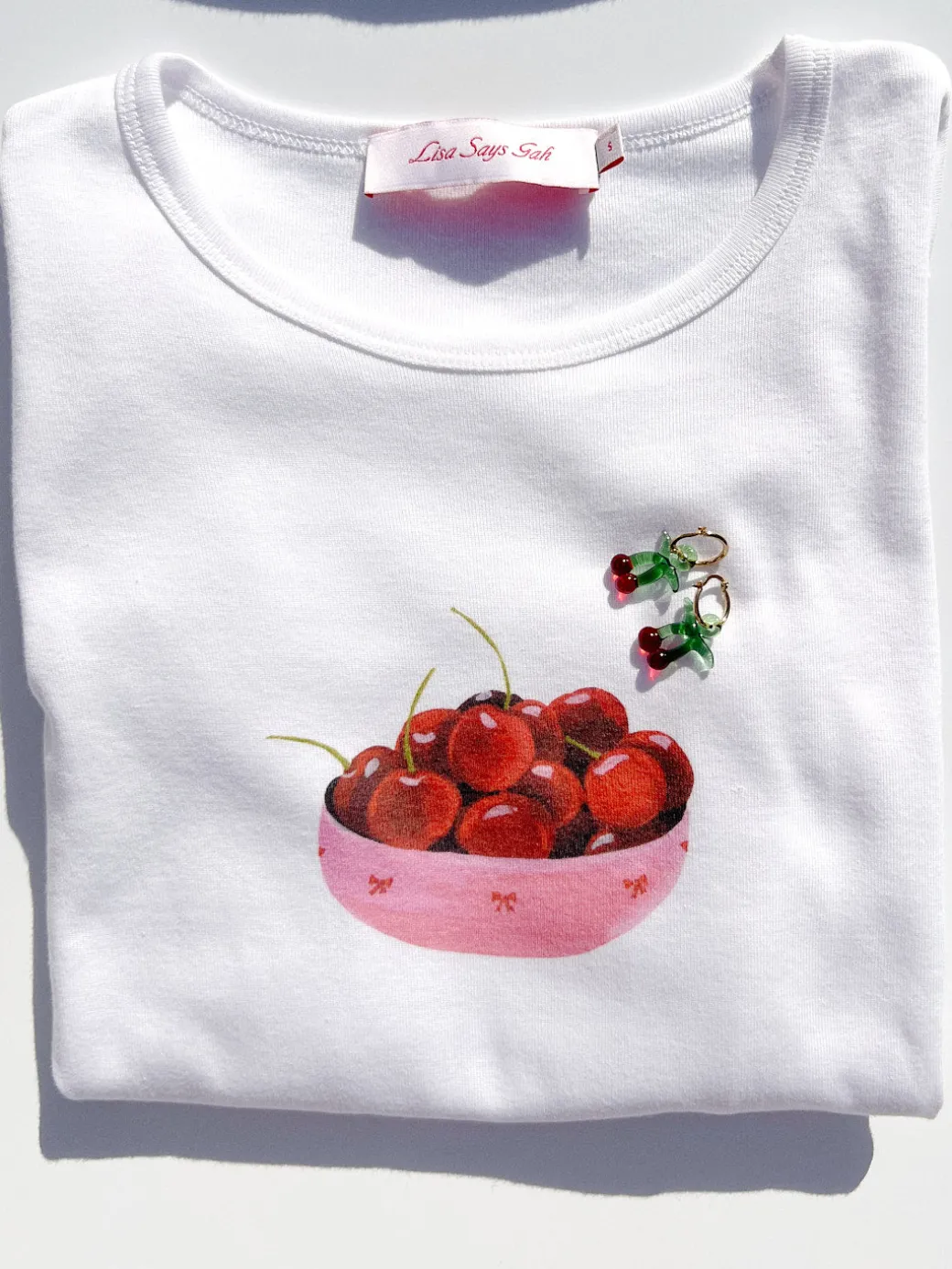 Dana Long Sleeve Tee - Cherry Bowl