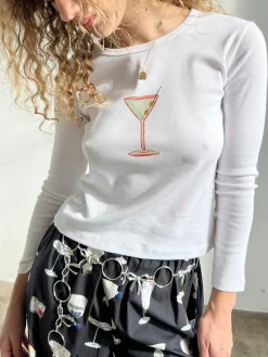 Dana Long Sleeve Tee - Martini
