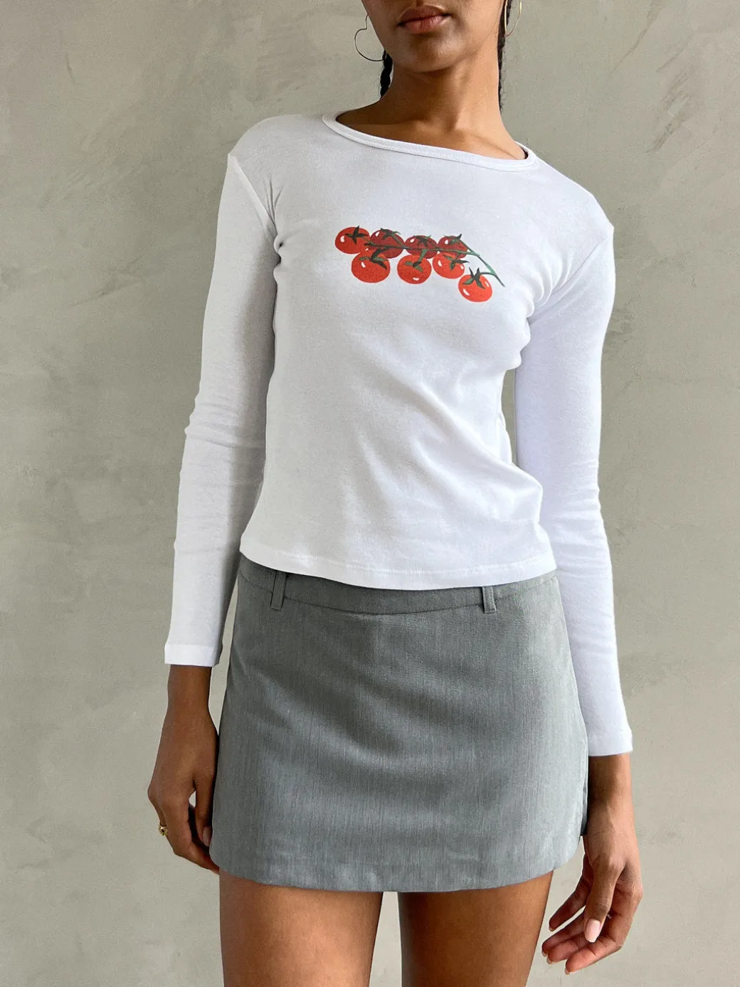 Dana Long Sleeve Tee - Pomodoro