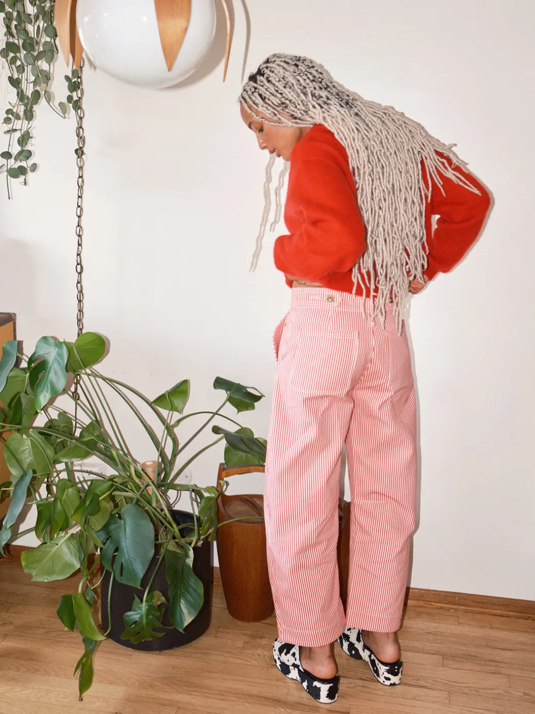 Daphne Trouser - Red Stripe