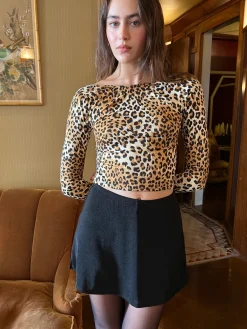 Darcy Skort - Black Slinky