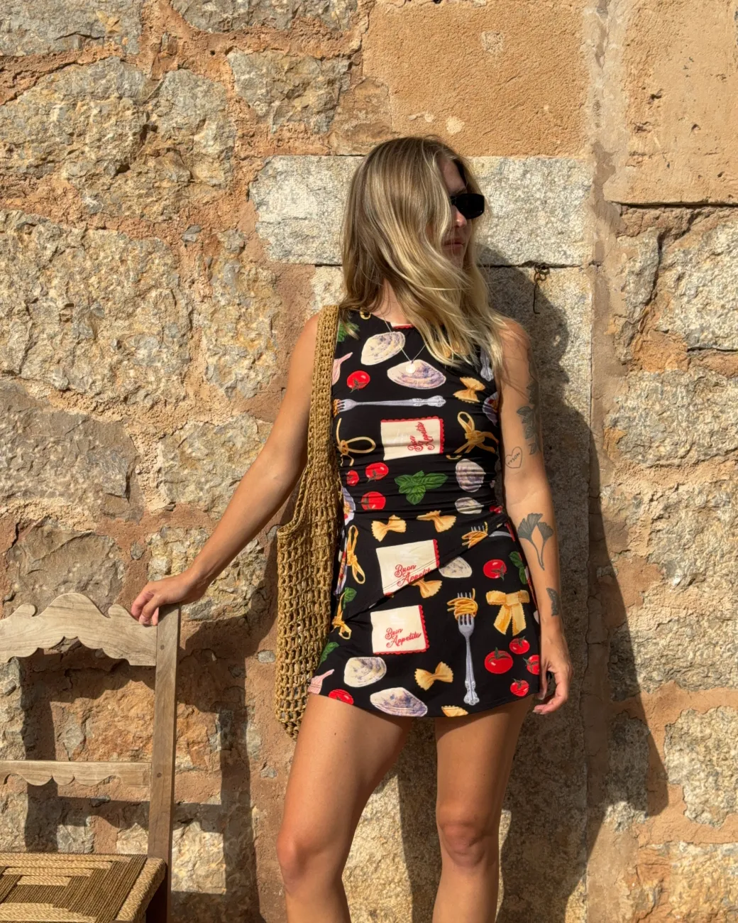 Darcy Skort - Buon Appetito Black