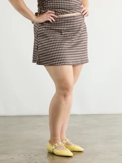 Darcy Skort - Cocoa Plaid