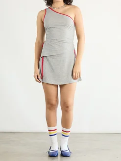 Darcy Skort - Heather/Red
