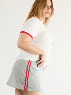 Darcy Skort - Heather/Red