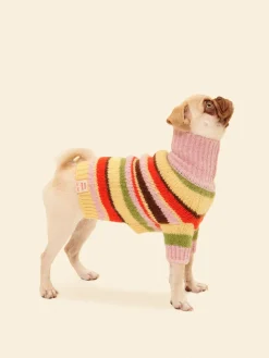 Dog Sweater - Pink Stripe