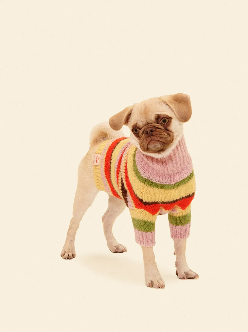 Dog Sweater - Pink Stripe