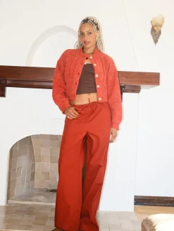 Drawstring Pants - Merlot