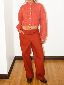 Drawstring Pants - Merlot