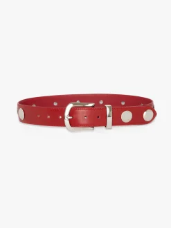 Emery Grommet Belt - Scarlet